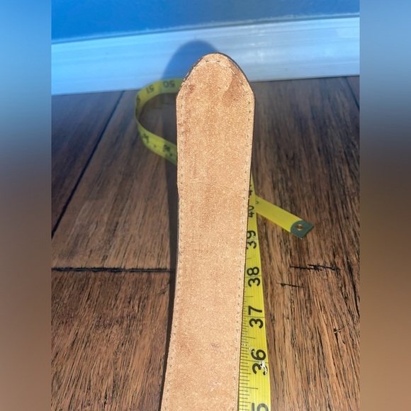 Lizard grab cowhide belt brown belt flower belt country belt southern belt - Picture 13 of 16